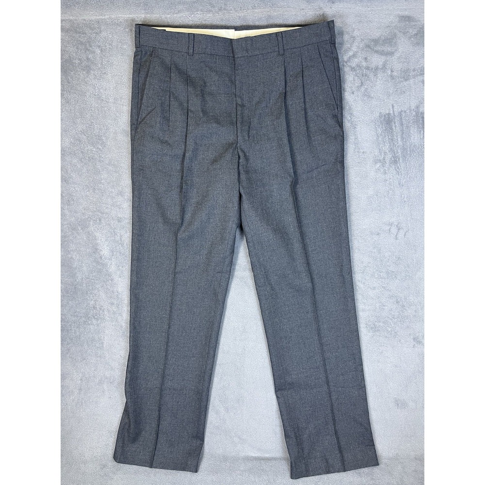 Irvine Park‎ Pants Mens 36x34 Gray Pleated Straight Dress Pants Made In USA